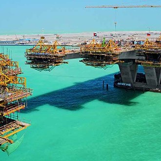 Saadiyat Island Bridge Abu Dhabi, Zaha Hadid, Exposed Concrete